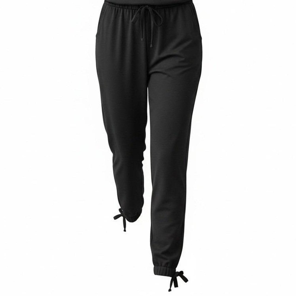 Travelers by Chico's Black Tie Cuff Jogger Pants Sz 2.5/XL #336R
